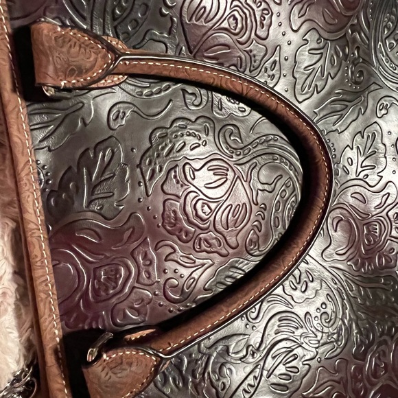 Consuela Bags Consuela Tooled Leather Grande Tote Poshmark